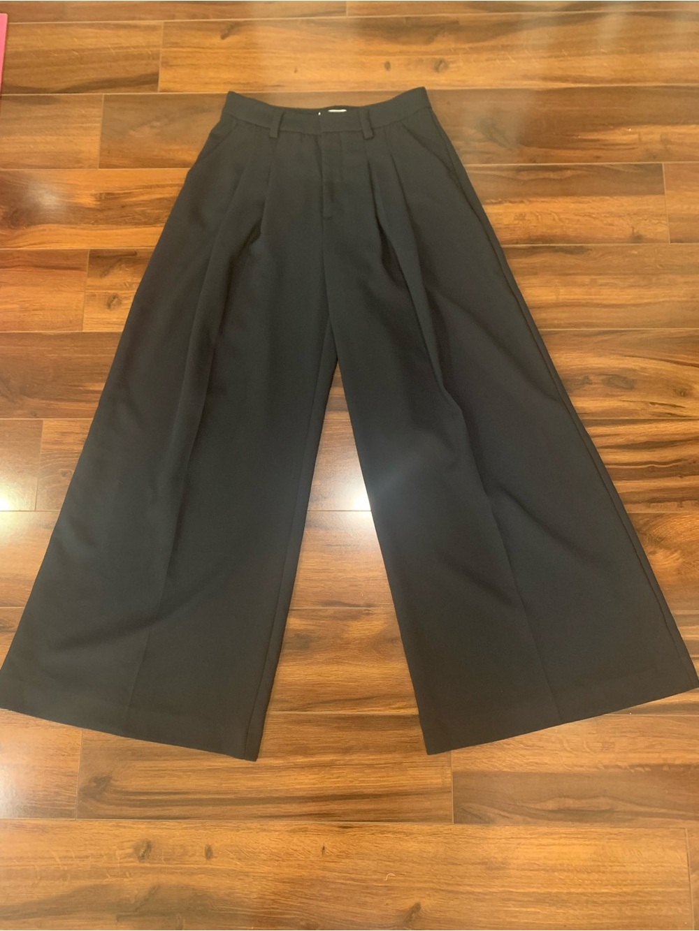Maeve Anthropologie Pants Woman size 2 Navy Blue Wide Leg Trousers